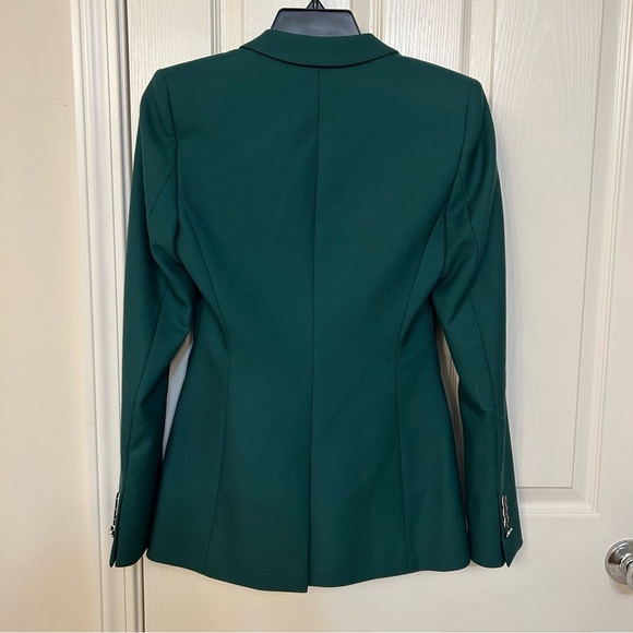Boss Juicylara One-Button Virgin Wool Blazer in Open Green Size 0 - Picture 13 of 14